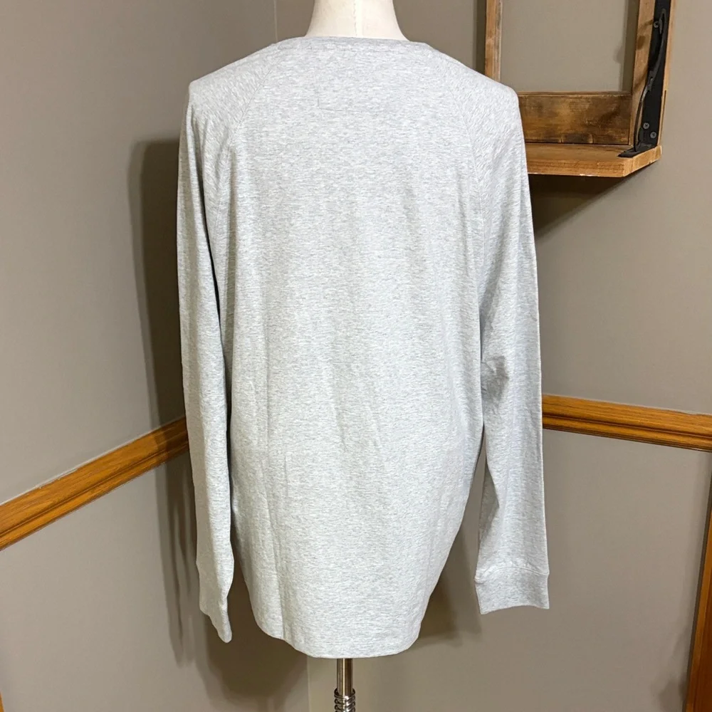 Banana Republic Gray Henley long sleeve Shirt size XL